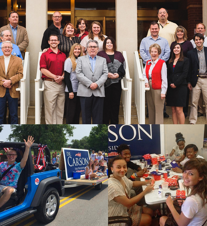Collage of images from The 2016 Committee Website