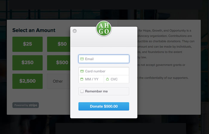 Political Donation Design