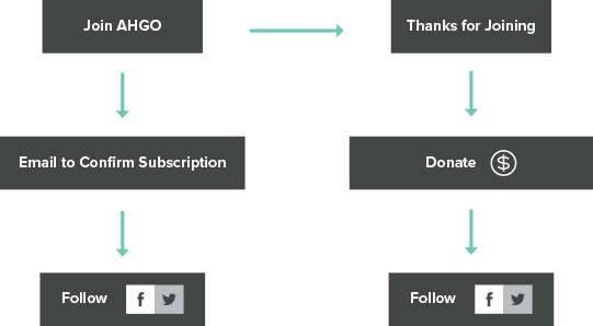User Engagement Flow for Political Action Website