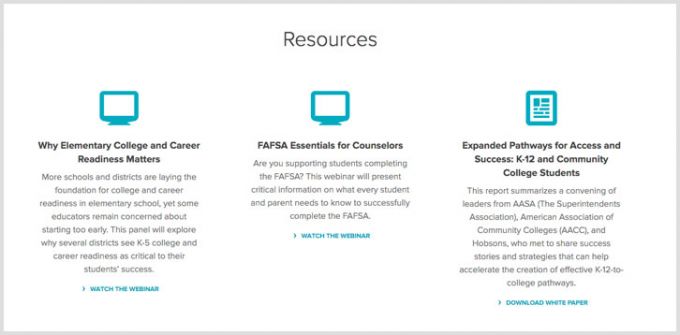 Edtech online resources - Naviance